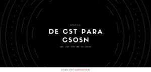 Conversão de CST para CSOSN